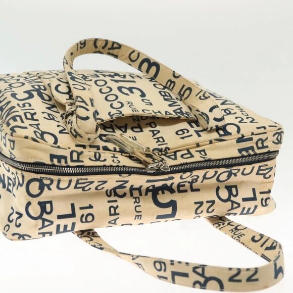 CHANEL Bysy line Tote Bag Canvas White CC Auth 141391 - Picture 8 of 16